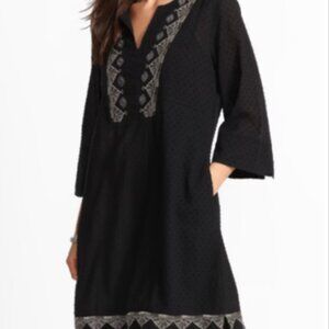 Johnny Was Calme Dobby Princess Seam Dress with Camisole Slip Size M